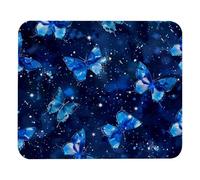 Tappetino Mouse Galaxy Blue Butterfly Pattern Mouse Pad Gaming Tappetini Resistente agli Schizzi Tappetino per Mouse per Ufficio Casa Essenziale per Ufficio S