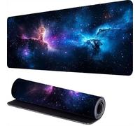 Tappetino Mouse Gaming 1200 x 600 x 3mm Il cielo stellare Tappetino Scrivania Grande, blu Mousepad XXL, Base in Gomma Antiscivolo, Scorrevolezza Stabile, Migliora Velocità e Precisione, Lavabile r-635