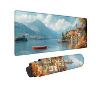 Tappetino Mouse Gaming 1200 x 600 x 3mm Mouse Pad Blu Lago, Tappetino Gaming con Base in Gomma Antiscivolo, Ufficio Accessori Impermeabile Resistente per Lavoro, Ufficio, Casa, Regalo Uomo -TL2822