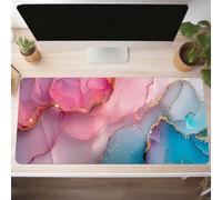 Tappetino Mouse Gaming, 1600x800x3mm Tappetino Mouse Malinconia, Impermeabile e Antiscivolo Mause Pad, Bordo Cucito Tppetino per Mause con Liscio Superficie, Rosa Mausepad per Ufficio PjY15150 E-O