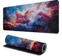 Tappetino Mouse Gaming 1800 x 900 x 3mm Il cielo stellare Tappetino Scrivania Grande, Rosso Mousepad XXL, Base in Gomma Antiscivolo, Scorrevolezza Stabile, Migliora Velocità e Precisione r-632