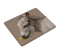 Tappetino Mouse Gaming 29 x 24 cm Grigio Mouse Pad Piccolo Impermeabile Tappetino Scrivania con Base in Gomma Antiscivolo, Asino Mousepad Superficie Liscia per Laptop e Ufficio, Regalo Donna S0-1196