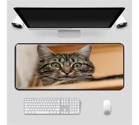 Tappetino Mouse Gaming 300x800x2mm,Simpatico gatto animale XXL Gaming Tappetino Mouse Pad,Computer Scrivania Office Mat Tappetino Antiscivolo Sottomano da Scrivania Per Mouse e Tastiera
