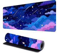 Tappetino Mouse Gaming 700 x 300 x 3mm Il cielo stellare Tappetino Scrivania Grande, blu Mousepad XXL, Base in Gomma Antiscivolo, Scorrevolezza Stabile, Migliora Velocità e Precisione, Lavabile r-634