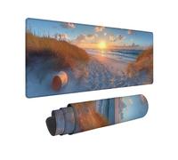 Tappetino Mouse Gaming 700 x 300 x 3mm Mouse Pad Mare Alba, Tappetino Gaming con Base in Gomma Antiscivolo, Ufficio Accessori Impermeabile Resistente per Lavoro, Ufficio, Casa, Regalo Uomo -TL66L7