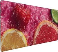 Tappetino Mouse Gaming 700x300x3mm Mouse pad Rosso Gaming Mousepad XXL Frutta Migliora Precisione e Velocità, Tappeto Antiscivolo Impermeabile Tastiera Accessori per Pad PC Accessori Regalo 5-7I75