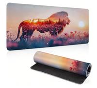 Tappetino Mouse Gaming, 800x300mm Tappetino Mouse XXL leone 0c0-707 | Mouse Pad Grande, Ottimizzato per i Sensori da Gioco, Migliora Precisione e Velocità, per Mac e PC, Fiori 2