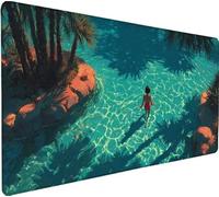 Tappetino Mouse Gaming 800x300x3mm Mouse pad Blu Gaming Mousepad XXL Albero Migliora Precisione e Velocità, Tappeto Antiscivolo Impermeabile Tastiera Accessori per Pad PC Accessori Regalo 5-7H96
