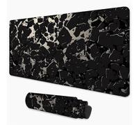 Tappetino Mouse Gaming Astratto Mouse Pad Nero, Sottomano Scrivania Grande 1000x500 mm Migliora la Precisione e la Velocità, Mousepad Impermeabile e Antiscivolo per PC, MacBook, Laptop 3Y-194
