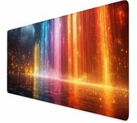 Tappetino Mouse Gaming Colore Mouse Pad XXL Aurora 700 x 300 x 3MM, Impermeabile Tappetino Gaming con Bordi Cuciti, Base in Gomma Antiscivolo Accessori Scrivania per Studio, Laptop, Regalo Uomo -XZ784