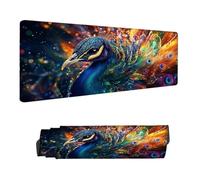 Tappetino Mouse Gaming Colore Tappetino per Mouse XXL 1500 x 800 mm, Grande Sottomano Scrivania, Impermeabile e Gomma Antiscivolo, Resistente Mousepad Migliorare Precisione e Velocit, Pavone H-4368