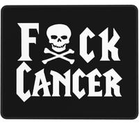 Tappetino Mouse Gaming Fuck Cancer Skull & Crossbones Mouse Pad 10x12in | Antiscivolo Mousepad durevole per Gaming Computer