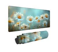 Tappetino Mouse Gaming Grande 120x60 cm Mouse Pad Bianco Xiao Zou Ju, Mousepad Impermeabile, Tappetino Gaming con Bordi Cuciti Base in Gomma Antiscivolo, Mousepad per Laptop, Regalo Uomo -TL771I