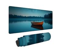 Tappetino Mouse Gaming Grande 1500 x 800 x 3MM Mouse Pad Blu Lago, Mousepad Impermeabile, Tappetino Gaming con Bordi Cuciti Base in Gomma Antiscivolo, Mousepad per Studio, Laptop, Regalo Uomo -TL93QH