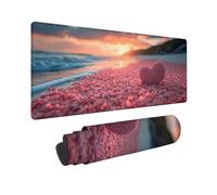 Tappetino Mouse Gaming Grande 60x30 cm Mouse Pad Rosa Amore, Mousepad Impermeabile, Tappetino Gaming con Bordi Cuciti Base in Gomma Antiscivolo, Mousepad per Studio, Laptop, Regalo Uomo -TL50LN