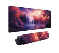 Tappetino Mouse Gaming Grande 70x30 cm Mouse Pad Colore Pittura Di Paesaggio, Mousepad Impermeabile, Tappetino Gaming con Bordi Cuciti Base in Gomma Antiscivolo, Mousepad per Laptop, Regalo -TL73QH