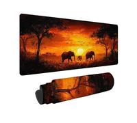 Tappetino Mouse Gaming Grande 90x30 cm Mouse Pad Fumetti Elefante, Mousepad Impermeabile, Tappetino Gaming con Bordi Cuciti Base in Gomma Antiscivolo, Mousepad per Studio, Laptop, Regalo Uomo -TL65EL