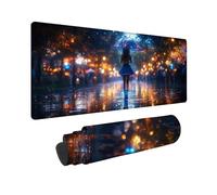 Tappetino Mouse Gaming Grande 90x40 cm Mouse Pad Giapponese Ragazze, Mousepad Impermeabile, Tappetino Gaming con Bordi Cuciti Base in Gomma Antiscivolo, Mousepad per Laptop, Regalo Uomo -TL1966