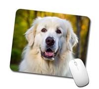 Tappetino Mouse Gaming Great Pyrenees Dog Photo Confortevole Gaming Mouse Pad Durevole Accessori Gaming per Ufficio Pc Mac 10X12In