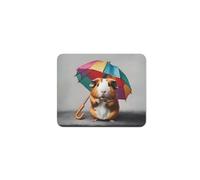 Tappetino Mouse Gaming, Guinea Pig Umbrella Mouse Pad Multifunzionale Tappetini Per Il Mouse Da Gioco Confortevole Tappetino Mouse Per Gaming Ufficio 25X30Cm