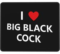 Tappetino Mouse Gaming I Love Big Black Cock Tappetino per Mouse Gaming | 10x12in Lavabile Mousepad Soffice per Sensori da Gioco PC