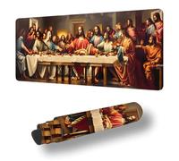 Tappetino Mouse Gaming L'Ultima Cena Tappetino per Mouse XXL 900 x 300 x 3 MM Grande Mousepad, Impermeabile e Gomma Antiscivolo, Resistente All'usura, Mousepad per Lavoro Ufficio a Casa, Uomo S-6038