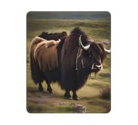 Tappetino Mouse Gaming, Mighty Highland Yak Mouse Pad Multifunzionale Gaming Tappetino Mouse Lavabile Tappetini Mouse per Computer Casa 25X30Cm
