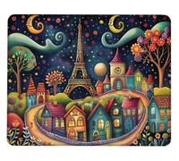 Tappetino Mouse Gaming Mouse Pad Città Piccolo Mousepad 290x240 mm Antiscivolo Tappeto Mousepad, Ufficio Accessorio Tappetini Scrivania Migliorala Velocità e La Precisione, per Computer PC X0-412