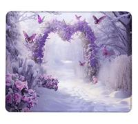 Tappetino Mouse Gaming Mouse Pad Farfalla Piccolo Mousepad 340x280 mm Antiscivolo Tappeto Mousepad, Ufficio Accessorio Tappetini Migliorala Velocità e La Precisione, per Ufficio Computer PC X0-102