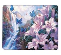 Tappetino Mouse Gaming Mouse Pad Gigli Piccolo Mousepad 340x280 mm Antiscivolo Tappeto Mousepad, Ufficio Accessorio Tappetini Scrivania Migliorala Velocità e La Precisione, per Computer PC Regalo X0-4