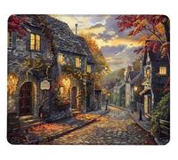 Tappetino Mouse Gaming Mouse Pad Piccola Città Piccolo Mousepad 420x350 mm Antiscivolo Tappeto Mousepad, Ufficio Accessorio Tappetini Migliorala Velocità e La Precisione, per Computer PC Regalo X0-846