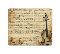 Tappetino Mouse Gaming Music Notes On Old Paper Portatile Gaming Mouse Pad Confortevole Accessori Gaming per Laptop Pc Mac 10X12In