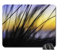 Tappetino Mouse Gaming, Nature Grass Sway Light Shadows Silhouette Tappetini per Il Mouse da Gioco Antiscivolo Gaming Mousepad Pratica Tappetino Mouse Pad per Casa Computer 25X30Cm