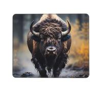 Tappetino Mouse Gaming North American Bison Lavabile Tappetino per Mouse Gaming Confortevole Accessori Gaming per Laptop Gaming Pc 10X12In