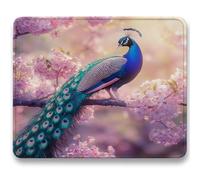 Tappetino Mouse Gaming - Pavone, Tappetino Mouse per Computer con Base in Gomma Antiscivolo, Migliora Precisione e Velocità, Portatile Mousepad Piccolo, 32 x 26 cm, Accessori Gaming - Sogno (3) c0-535