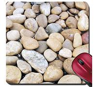 Tappetino Mouse Gaming, Pebbles And Stones Abstract Composition Gaming Pad Antisfilacciamento Tappetino per Mouse Base in Gomma Tappeto Mouse per Gaming Gamers 25X30Cm