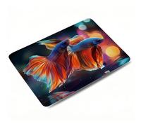 Tappetino Mouse Gaming - pesce, Tappetino Mouse per Computer con Base in Gomma Antiscivolo, Scorrimento Facile, Migliora Precisione e Velocità, Portatile Mousepad Piccolo, 32 x 26 cm Il sogno 0o-733
