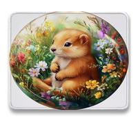 Tappetino Mouse Gaming - pianta, Tappetino Mouse per Computer con Base in Gomma Antiscivolo, Migliora Precisione e Velocità, Portatile Mousepad, 42 x 35 cm, Accessori Gaming - Kapibala (3) c0-818