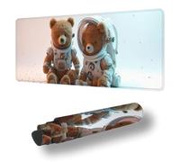 Tappetino Mouse Gaming Piccolo Orso Tappetino per Mouse XXL 600 x 300 x 3 MM Grande Mousepad, Impermeabile e Gomma Antiscivolo, Resistente All'usura, Mousepad per Ufficio a Casa, Auricolare S-1277