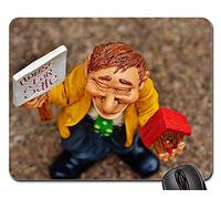 Tappetino Mouse Gaming, Real Estate Agents Home Sell Funny Aviary Figure 6 Tappetini per Il Mouse da Gioco Ergonomico Tappetini Mouse Antiscivolo Tappetino Mouse per Laptop Computer 25X30Cm