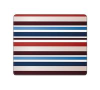 Tappetino Mouse Gaming Red Blue White Gray Stripes Lavabile Gaming Mouse Pad Multifunzione Desk Mat per Computer Mac Laptop 10X12In