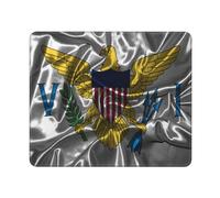 Tappetino Mouse Gaming, Silk Style Flag of The United States Virgin Islands Tappetini per Il Mouse da Gioco Antisfilacciamento Tappetino Mouse Pad Multifunzionale Mousepad per Notebook 25X30Cm