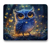 Tappetino Mouse Gaming - sogno, Tappetino Mouse per Computer con Base in Gomma Antiscivolo, Scorrimento Facile, Migliora Precisione e Velocità, Portatile Mousepad Piccolo, 32 x 26 cm - gufo c0-663