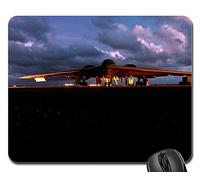 Tappetino Mouse Gaming, Stealth Fighter Bomber Jet Plane Sunset Sunrise Tappetini per Il Mouse Pratica Tappetino per Il Mouse da Gioco Bordi Cuciti Mouse Pad per Notebook Casa 25X30Cm