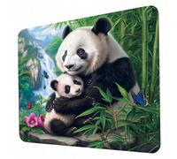 Tappetino Mouse Gaming, Tappetino Mouse Farfalla, Migliora Precisione e Velocità, Presa Stabile su Superfici Lisce, Piccolo Mouse Pad Portatile 320 x 260 mm per Ufficio, Gaming e Laptop, panda J0-469