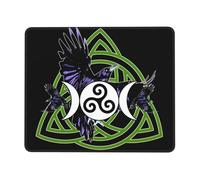 Tappetino Mouse Gaming The Morrigan Triple Goddess Crow Antiscivolo Gaming Mouse Pad Lavabile Desk Mat per Computer Ufficio Pc 10X12In