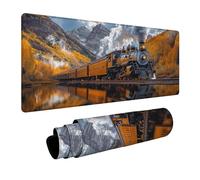 Tappetino Mouse Gaming Treno Tappetino Scrivania Albero Mousepad 50 x 100 x 0.3cm Precisione e Velocità Migliorate, Mousepad xxl Copri Scrivania per Pc Portatile Tastiera Gaming Regalo Uomo FSBD-0397