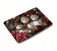 Tappetino Mouse Gaming - Umano della neve, Tappetino Mouse per Computer con Base in Gomma Antiscivolo, Scorrimento Facile, Portatile Mousepad Piccolo, 29 x 24 cm, Accessori Gaming - piante 0o-909