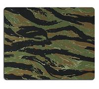Tappetino Mouse Gaming, Us Vietnam Green Tigerstripe Camouflage Texture Background Tappetino Mouse Antiscivolo Tappetini Mouse Lavabile Tappetino da Gaming per Gaming Ufficio 25X30Cm