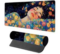 Tappetino Mouse Gaming Verde Tappetino Mouse XXL 1600x800x3mm, Mousepad Donna Sottomano Scrivania Grande con Bordi Cuciti per Pad PC Accessori Gaming, Ufficio Accessori Scrivania, Regalo M-1564